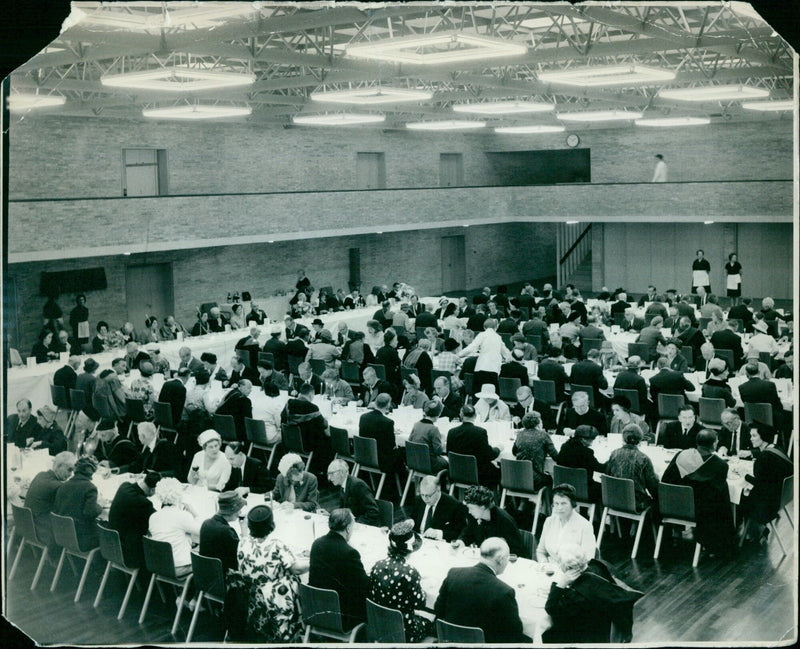 Students taking their CAS exams in October 1965. - Vintage Photograph