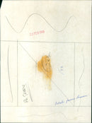 Astronauts from the Gemini mission stand in front of a model of the Saturn V rocket. - Vintage Photograph