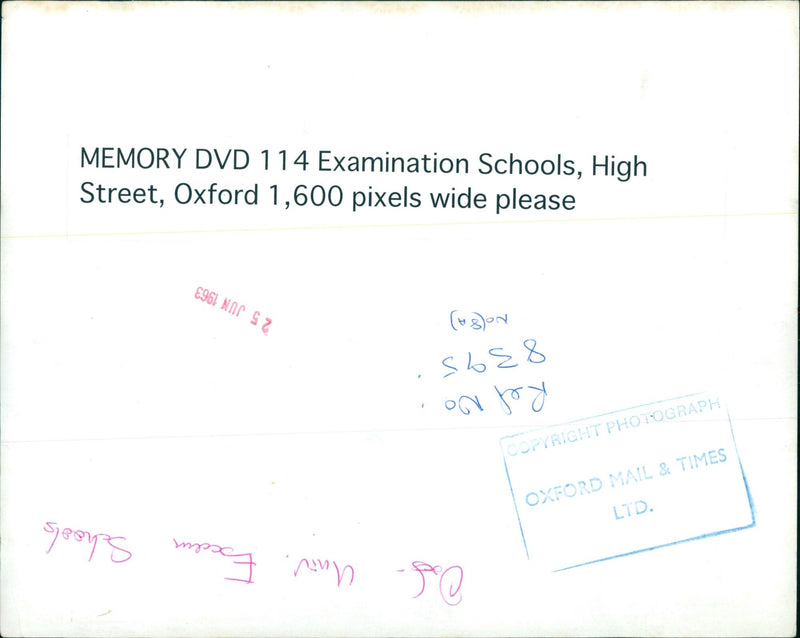 Students take their exams at the Examination Schools in Oxford. - Vintage Photograph