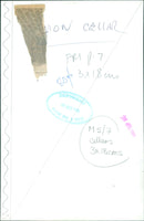 A woman carrying a bundle of firewood on her head in a village in India. - Vintage Photograph