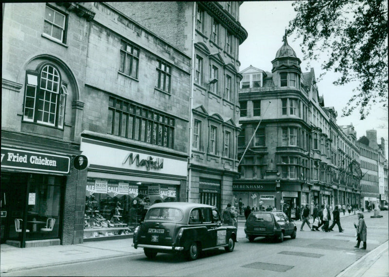 A before and after comparison of the Grubb's Under Mansion in Bocardo Street, once home to a World War press. - Vintage Photograph