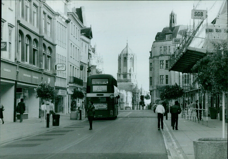 Chemists from Dofiff Dispensing Chemists and Berni Steak House are seen using quality Ford scaffolding by SGB Kelington. - Vintage Photograph