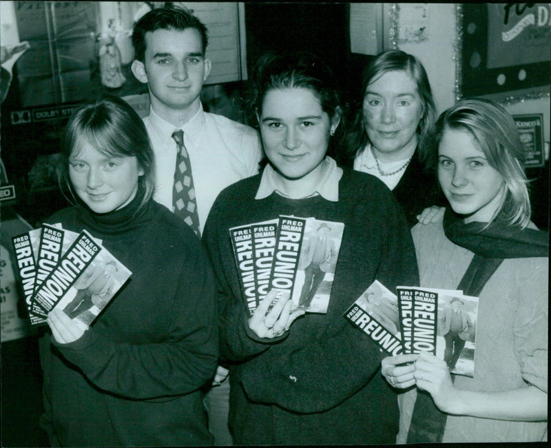 Pupils from St. Antony's School receive free books at the Phoenix Cinema. - Vintage Photograph