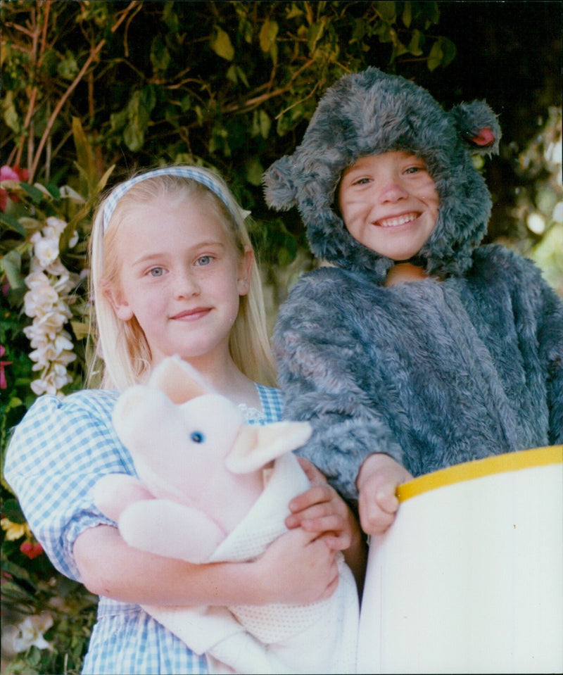 Stephanie Middleton and Liam Jones in the Lord Mayor's Parade on May 25, 1997. - Vintage Photograph