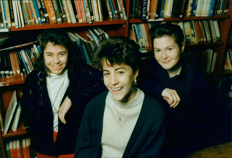 Students of St. Anthony's School celebrate their acceptance to Oxford University. - Vintage Photograph