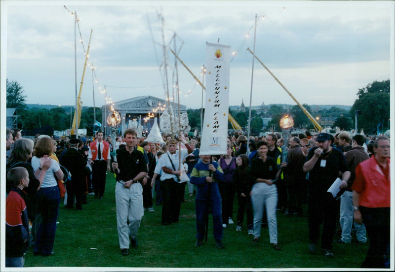 Spectacular night in South Parks, Oxford - Vintage Photograph