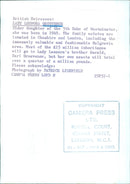 Lady Leonora Grosvenor, eldest daughter of the 5th Duke of Westminster, poses for a portrait in London, England in 1949. - Vintage Photograph