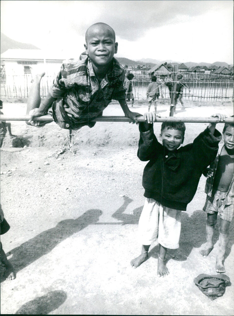 A group of Minlunianer, a traditional folk dance from Japan, perform at a cultural event in Tokyo. - Vintage Photograph