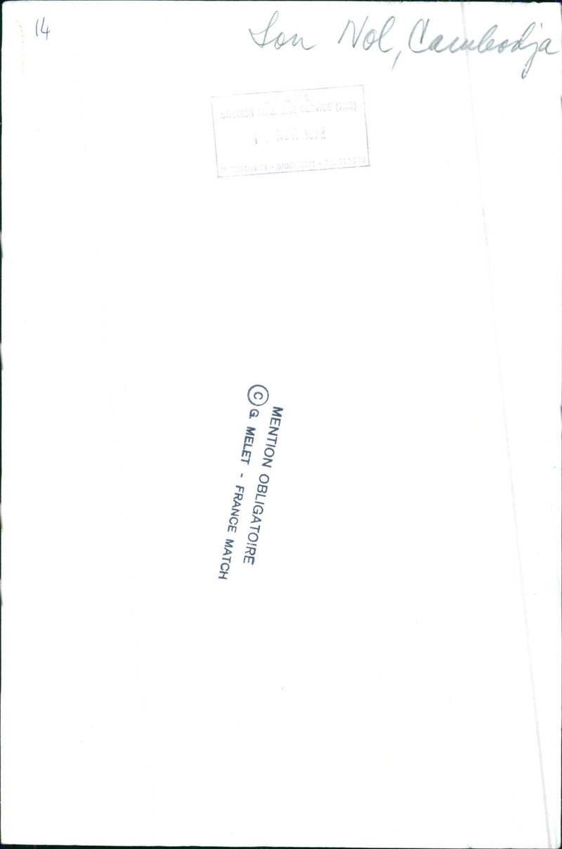 Cambodian Prime Minister Samdech Hun Sen delivers a speech during the 14th Son Nol celebration in Phnom Penh on August 15, 2020. - Vintage Photograph