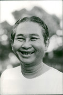 Cambodian Prime Minister Samdech Hun Sen delivers a speech during the 14th Son Nol celebration in Phnom Penh on August 15, 2020. - Vintage Photograph