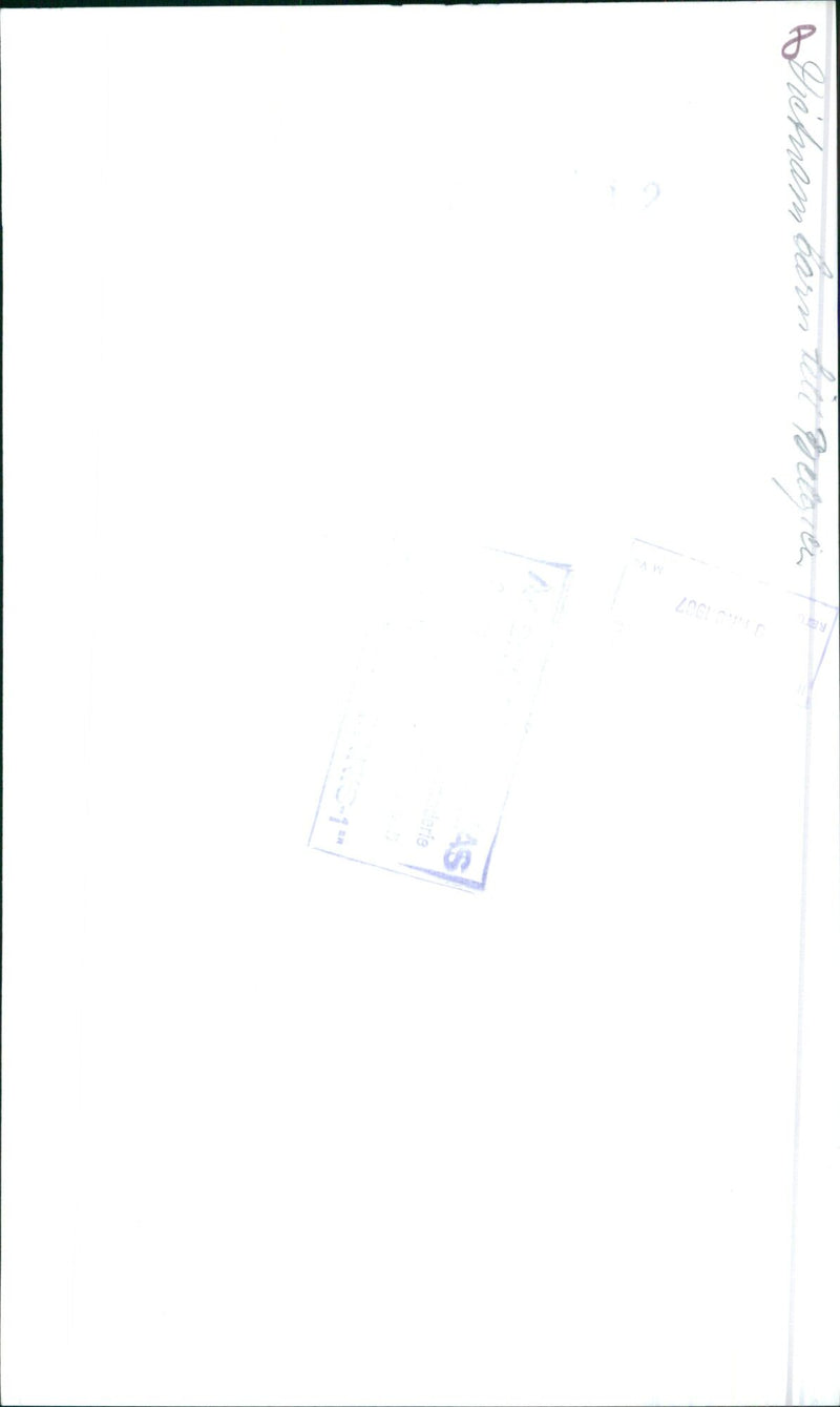 Farmers in Vietnam are harvesting rice from a barn in 1967. - Vintage Photograph