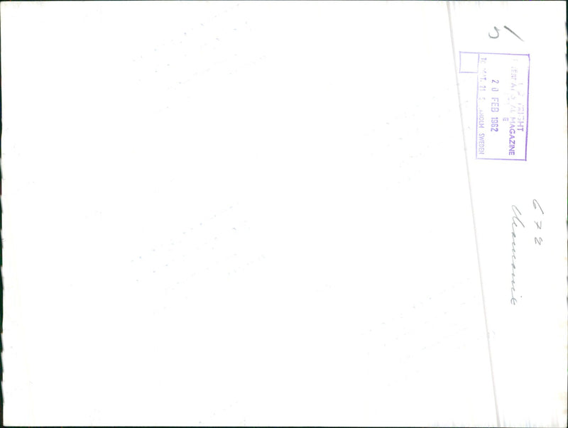 A traditional Swedish winter scene featuring a large lake and snow-covered trees in Kholm, Sweden on February 20, 1962. - Vintage Photograph