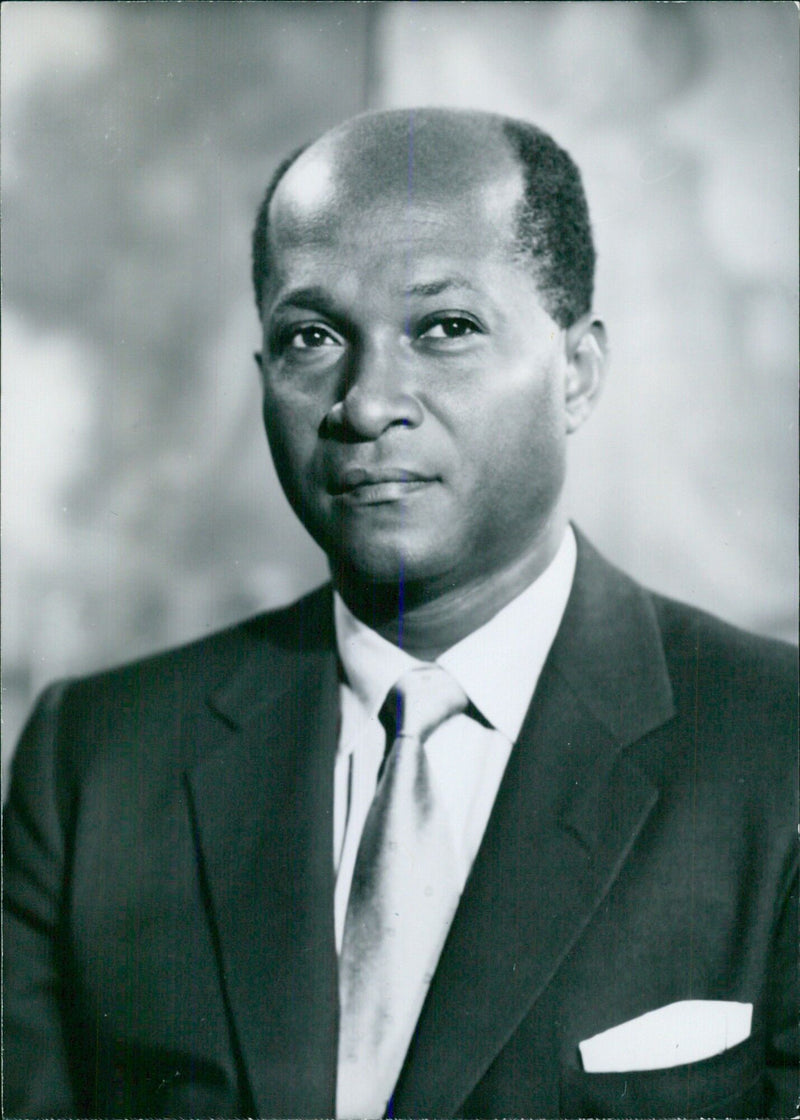 Gold Coast politicians, including the Hon. K.A. Gbedemah, Minister of Finanso, pose for a portrait study by renowned photographer Vivienne, taken in London in April of 2604. - Vintage Photograph