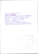 French Politician Hubert Germain, Minister of Posts and Telecommunications, attends a meeting in Paris on August 6, 2020.  Photo Credit: Leon Herschtritt/Camera Press/London. - Vintage Photograph