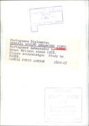 Portuguese Ambassador to Great Britain, General Adolfo Abranches Pinto, is pictured in London, England on 1958. - Vintage Photograph