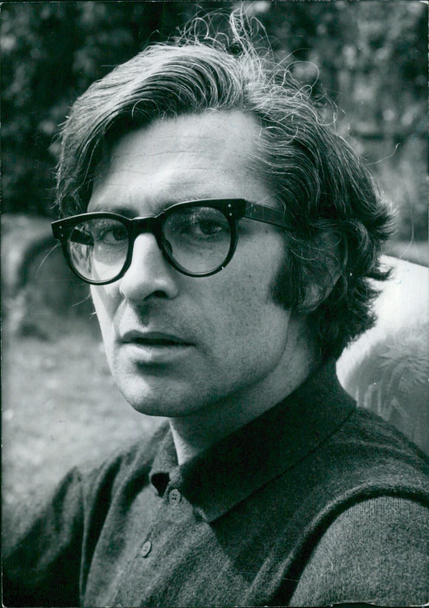 British dramatist John Arden poses for a portrait at his home in Yorks