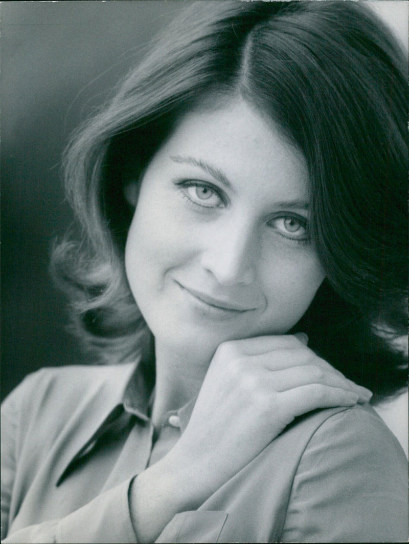 Danish actress Karin Skarreso is photographed in a studio and on the banks of the Tiber River in Rome, Italy. Her recent outing with Sean Connery at the "Shalako" movie premiere has caused some gossip. - Vintage Photograph