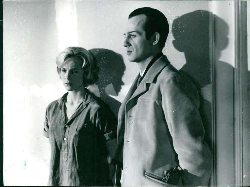 On August 3, 1960, Swedish film studio Svensk Filmindustri premiered the film "Djävulens öga" ("The Devil's Eye"), directed by Ingmar Bergman and starring Bibi Andersson, Stig Järrel, and Nils Poppe. - Vintage Photograph