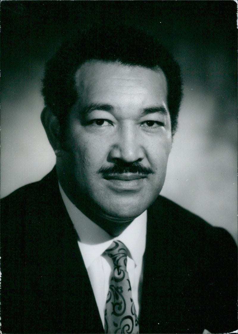 In October 1972, Inoke Faletau became the High Commissioner of Tanga (Friendly Islands) to Great Britain. His portrait was taken by Baron Camera Press London. - Vintage Photograph