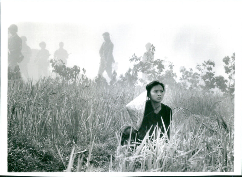 In this image taken by photographer Hiệp Thí Le N, the sky and earth are depicted in a peaceful harmony in a photo titled "Himmel Och Jord" (Heaven & Earth). - Vintage Photograph