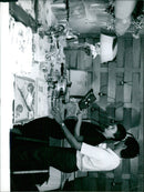 Two koalas, Sebergs and Develop, are seen interacting at the Pierre-Charron Zoo in Paris, France. - Vintage Photograph