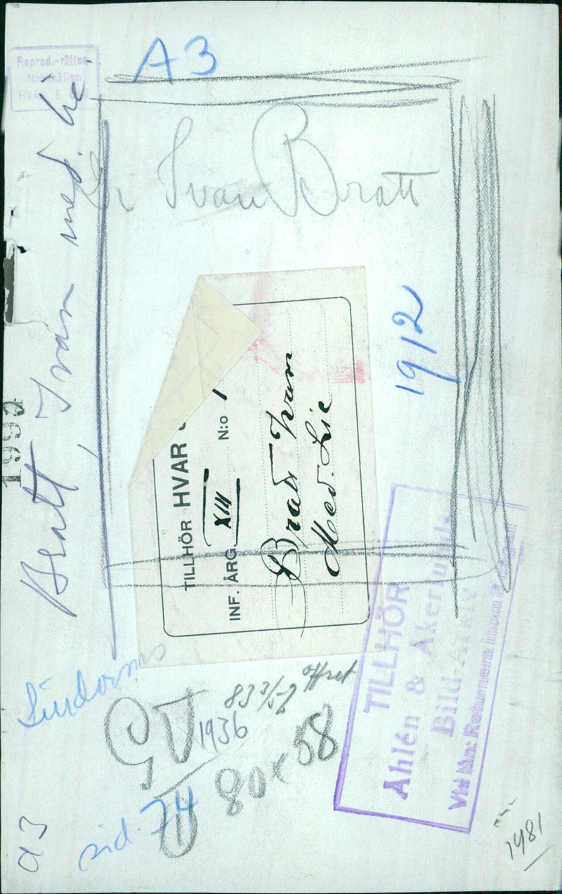 People attend a traditional Sundanes GUME Bratt ritual in Lie, 1912. - Vintage Photograph