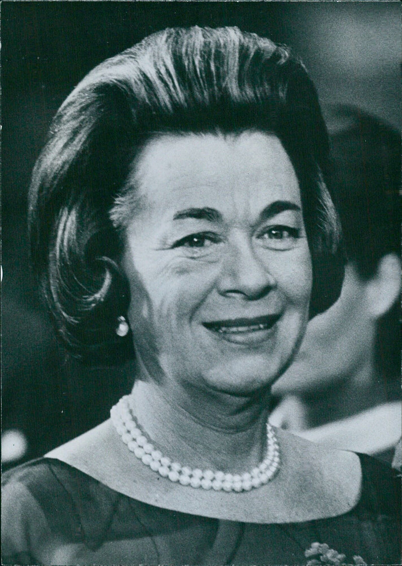 Mrs. Peggy Goldwater, wife of Republican presidential candidate Senator Barry Goldwater, poses for the camera in 1964. - Vintage Photograph