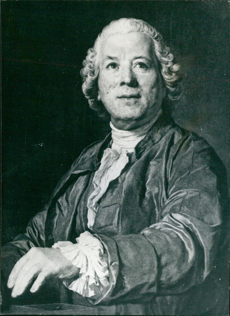 German composer Christoph Willibald Gluck poses for a portrait in an undated photograph. - Vintage Photograph