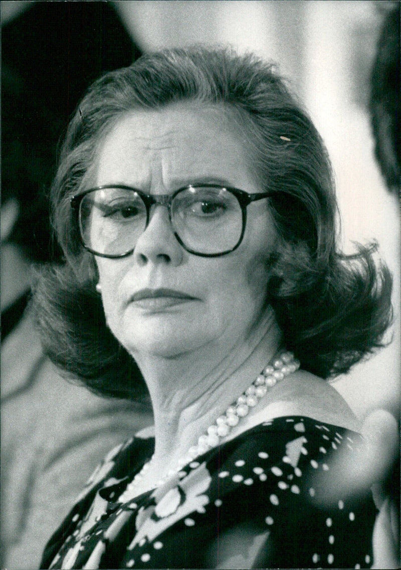 Canadian actress Kate Reid poses for a portrait while filming the movie "Captive Hearts" in Canada. - Vintage Photograph