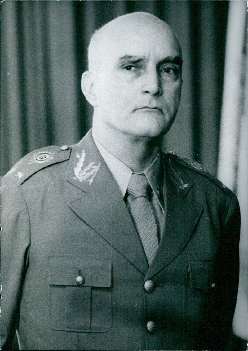 Gen. Gustavo Moraes Rego Reis is appointed Chief of the Military Household of the Presidency in Brazil in January 1979. (Photograph by Ian Hunt/Camera Press London) - Vintage Photograph