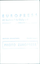 French President Emmanuel Macron and his wife Brigitte Macron take part in a demonstration to mark the International Day of Human Rights in Paris, France, on December 10, 2020. - Vintage Photograph