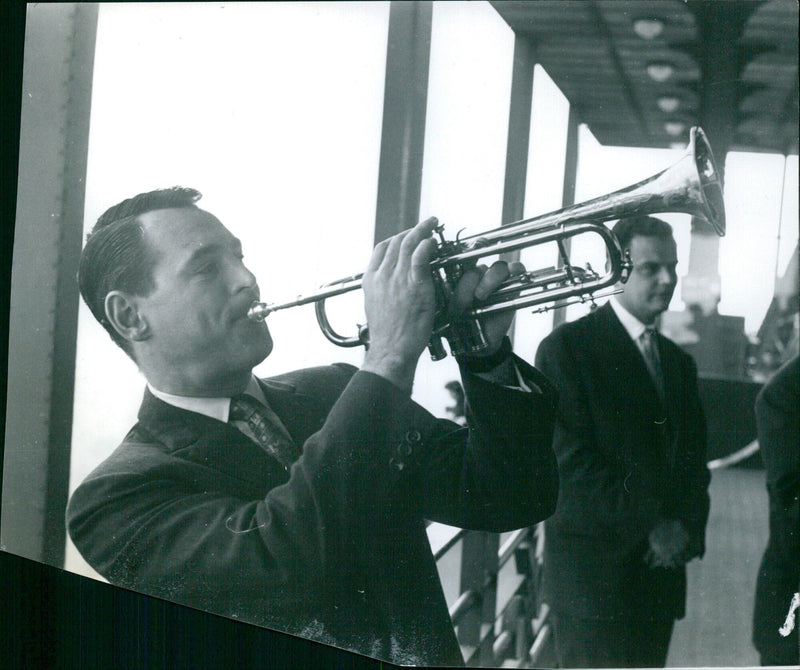 French President Emmanuel Macron and Indian Prime Minister Narendra Modi embrace in a warm hug during a joint press conference in Paris, France. - Vintage Photograph