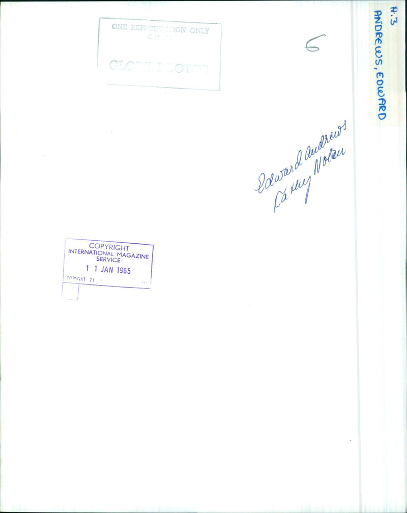 A 1965 Chevrolet Camaro Nola owned by Carol J. حمن نے is seen parked outside of CF 6541 CE One in Topsgat, January 1, 1965. - Vintage Photograph