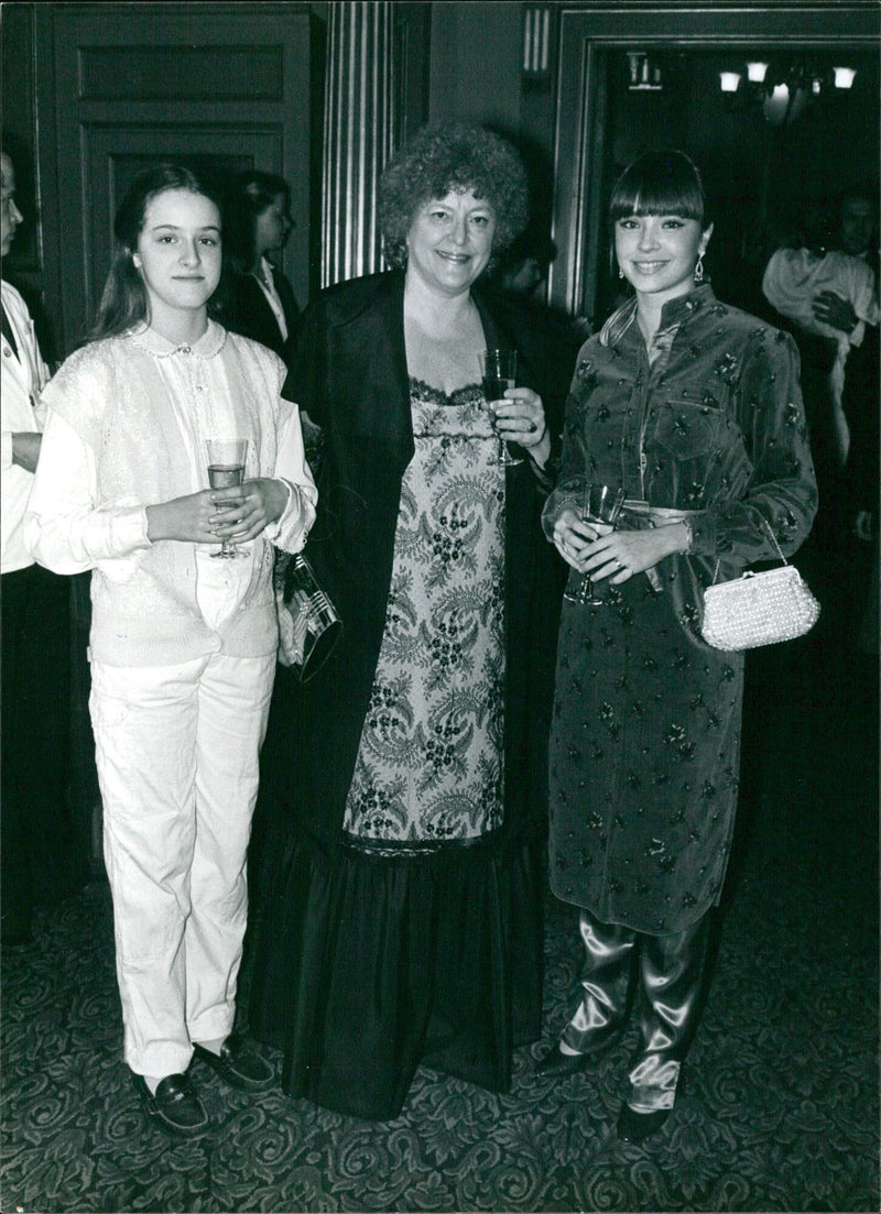 Michaela and her daughter, Tatiana, pose for a family portrait in 1979. - Vintage Photograph