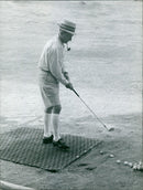 Music icon Bing Crosby arrives in Stockholm, Sweden on August 30, 1961. - Vintage Photograph