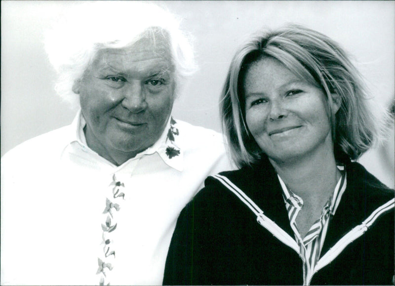 British film director Ken Russell and his wife Vivian pose together. - Vintage Photograph