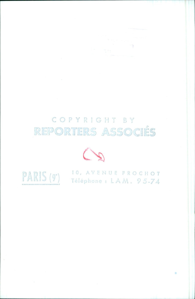 A group of people demonstrate in Paris on the 10th Avenue Frochot on a sunny day. - Vintage Photograph