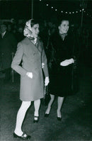 A group of people demonstrate in Paris on the 10th Avenue Frochot on a sunny day. - Vintage Photograph