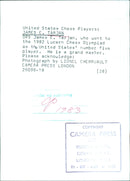 Grandmaster James E. Tarjan of the United States competes in the 1982 Lucern Chess Olympiad. - Vintage Photograph