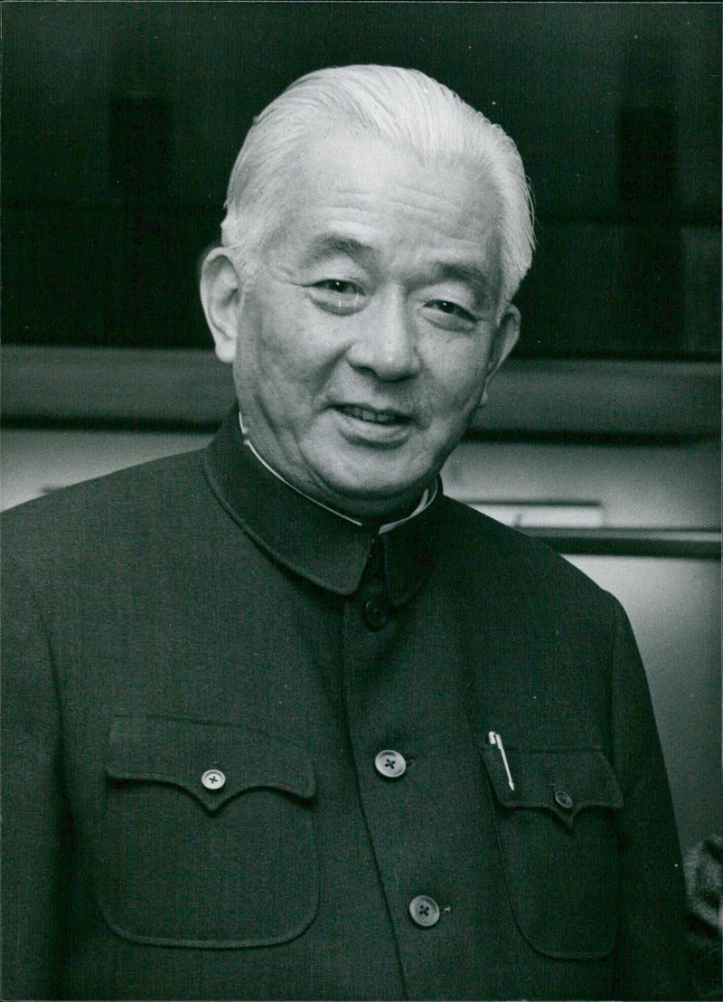 China's Minister of Metallurgical Industry, Tang Ka, poses for a portrait in Beijing. - Vintage Photograph