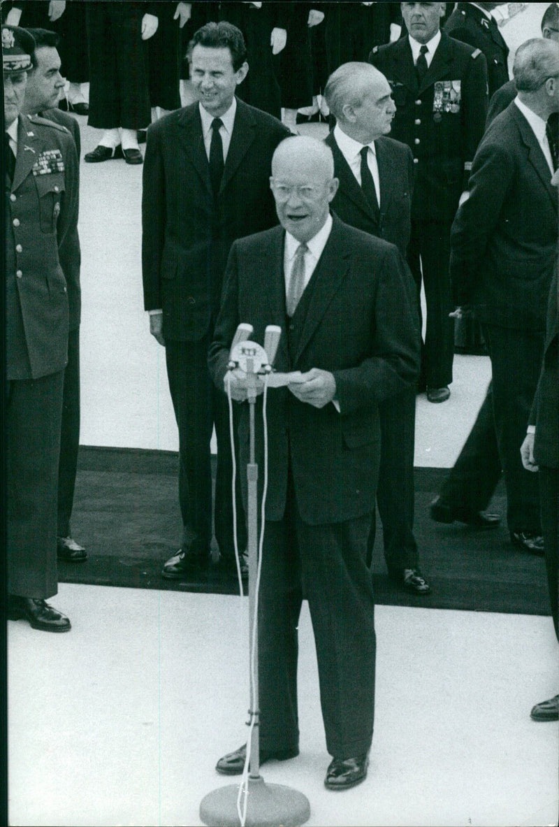 At the 19th RTF International Conference in Paris on May 7th, 1960, 53 delegates from various countries gathered to discuss international affairs. - Vintage Photograph