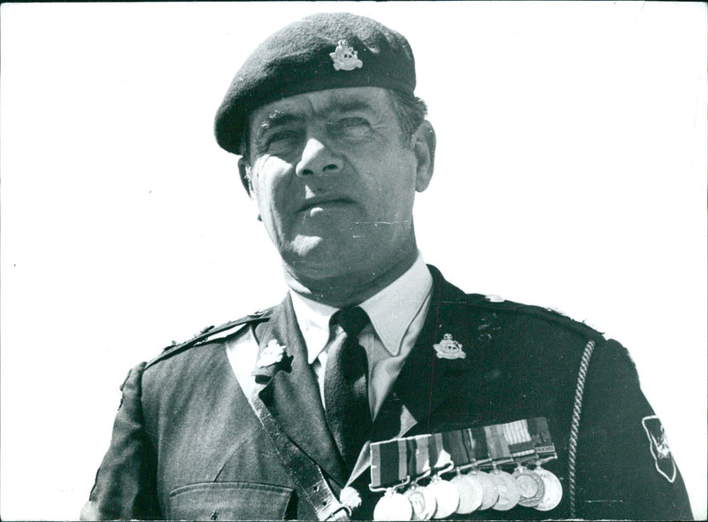 Lt. Col. Peter Rich, Commanding Officer of the Rhodesian Light Infantry, pictured in 1976. - Vintage Photograph