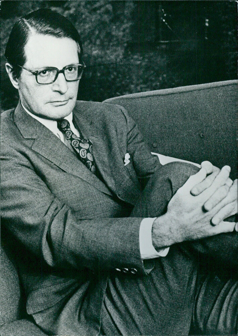 U.S. Diplomat Elliot Richardson, ambassador to Great Britain since 1975, is pictured in an official portrait taken by photographer James Pickerell of Camera Press London. - Vintage Photograph