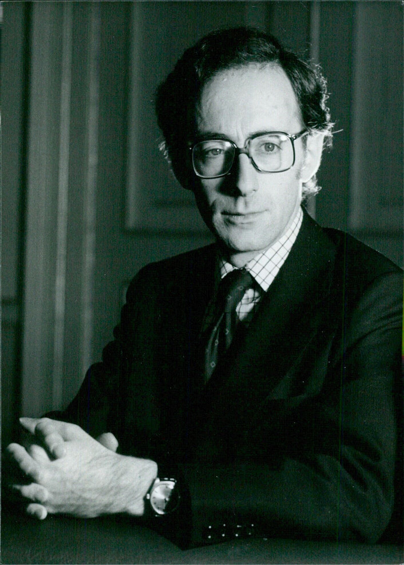 British Politician Malcolm Rifkind, Parliamentary Under-Secretary of State for Scotland, poses in 1980. - Vintage Photograph