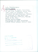 Secretary of the U.S. Treasury, Donald T. Regan, gives a speech at a press conference in 1984. - Vintage Photograph