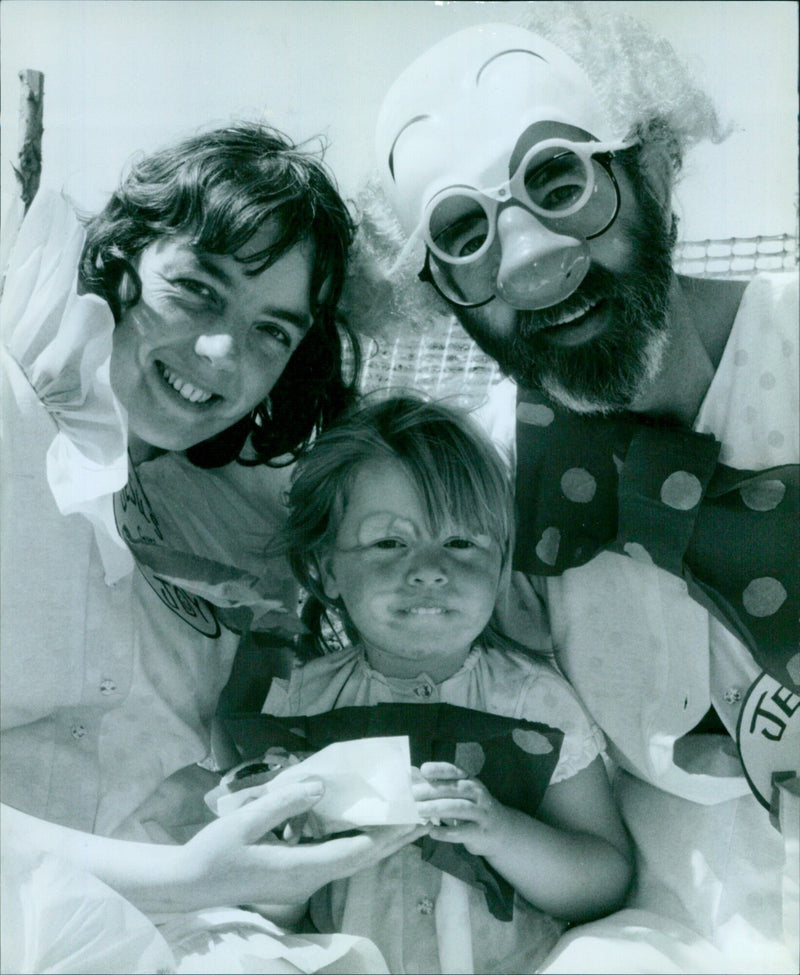 The Bartrip family enjoying a day out at the Wood Farm carnival in Oxford. - Vintage Photograph