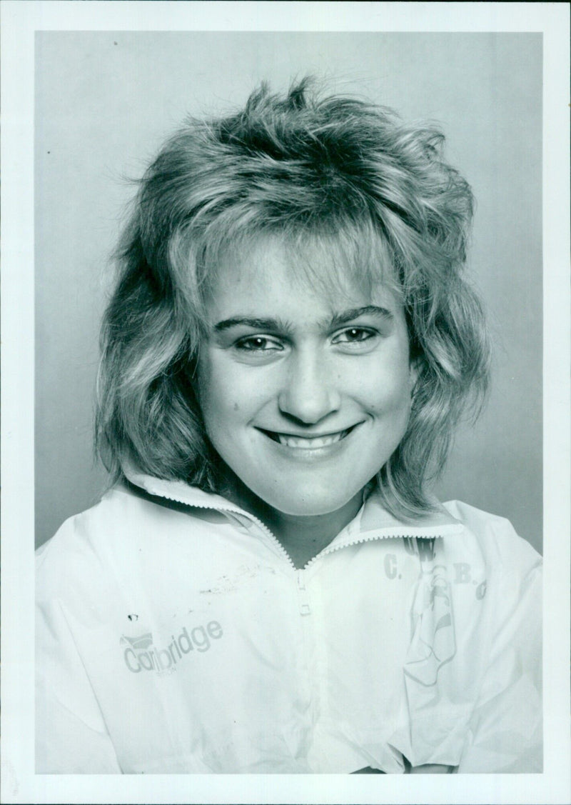 Karen Watson, a Cambridge student, will be coxing the Cambridge lightweight crew in the upcoming women's Varsity boat race. - Vintage Photograph