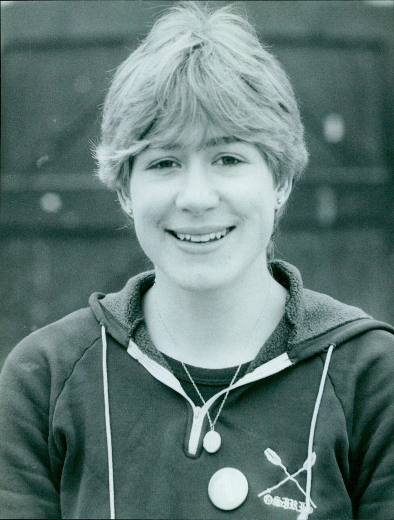 Veso Jo Armstrong, President of Trinity University, at the Oxford University Boat Race in Reszeter County. - Vintage Photograph