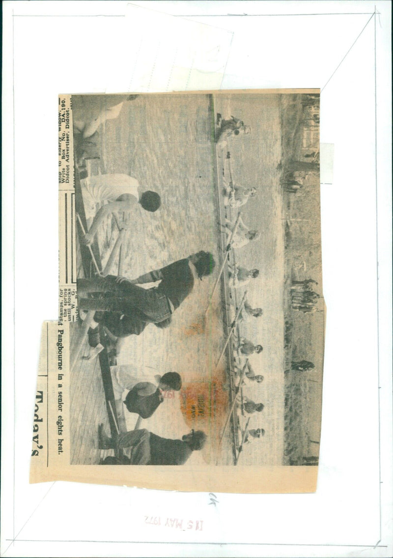 Elderly widow receives stamps for the spring from W.G. Willey RA DAM ship. - Vintage Photograph