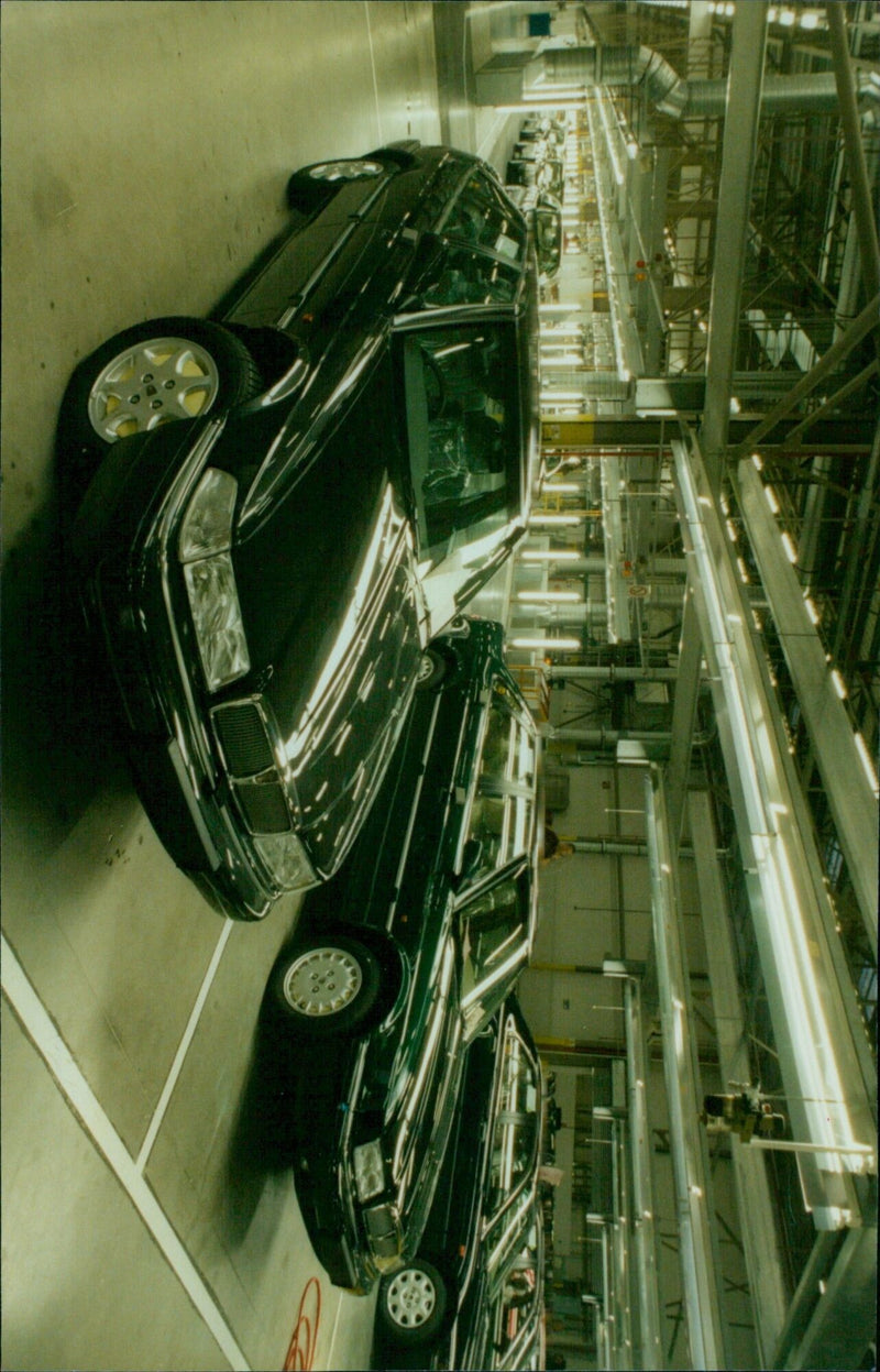 MP Andrew Smith officially opens the New Vehicle Preparation Centre in Cowley, England. - Vintage Photograph